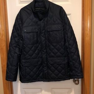 Marc New York Andrew Marc Men’s Navy Blue Quilted Winter Coat- Size Large
